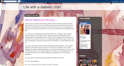 Desktop Screenshot of lifewithadiabeticchild.blogspot.com