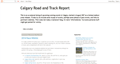 Desktop Screenshot of calgaryroadandtrackreport.blogspot.com