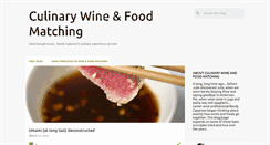 Desktop Screenshot of culinarywineandfoodmatching.blogspot.com