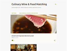 Tablet Screenshot of culinarywineandfoodmatching.blogspot.com