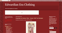 Desktop Screenshot of edwardian-clothing.blogspot.com