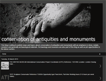 Tablet Screenshot of conservationofantiquities.blogspot.com