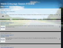 Tablet Screenshot of entourageseason8.blogspot.com