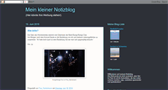Desktop Screenshot of meinkleinernotizblog.blogspot.com