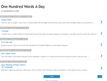 Tablet Screenshot of hundredwordsaday.blogspot.com