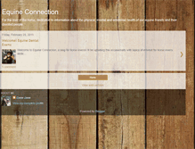 Tablet Screenshot of equineconnection.blogspot.com