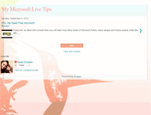 Tablet Screenshot of microsoftlivetips.blogspot.com
