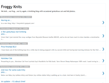 Tablet Screenshot of froggyknits.blogspot.com
