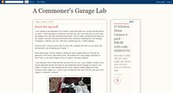 Desktop Screenshot of acommonersgaragelab.blogspot.com