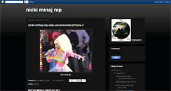 Desktop Screenshot of nickiminajnip-top.blogspot.com