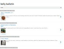 Tablet Screenshot of bellybulletin.blogspot.com