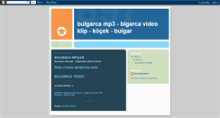 Desktop Screenshot of bulgarcamp3indir.blogspot.com