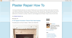 Desktop Screenshot of plasterrepairhowto.blogspot.com