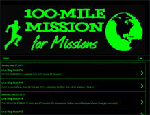 Tablet Screenshot of 100milesformissions.blogspot.com