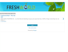 Tablet Screenshot of freshworld2u.blogspot.com