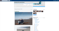 Desktop Screenshot of parenthoodjumping.blogspot.com