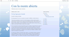 Desktop Screenshot of conlamenteabierta.blogspot.com
