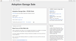 Desktop Screenshot of adoptiongaragesale.blogspot.com