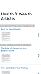 Mobile Screenshot of healthnwealtharticles.blogspot.com