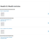 Tablet Screenshot of healthnwealtharticles.blogspot.com