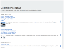 Tablet Screenshot of coolsciencenews.blogspot.com