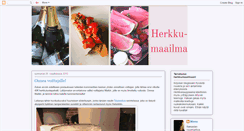 Desktop Screenshot of herkkumaailma.blogspot.com
