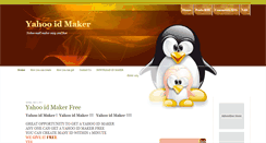 Desktop Screenshot of freeyahooidmaker.blogspot.com