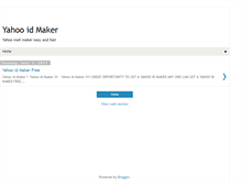 Tablet Screenshot of freeyahooidmaker.blogspot.com