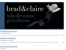 Tablet Screenshot of bradandclaire.blogspot.com