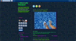 Desktop Screenshot of literatureprojects.blogspot.com