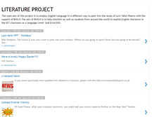 Tablet Screenshot of literatureprojects.blogspot.com