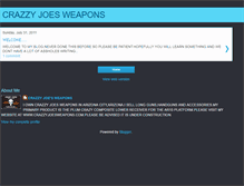 Tablet Screenshot of crazzy-joes-weapons.blogspot.com