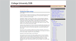 Desktop Screenshot of college-university-d2b.blogspot.com