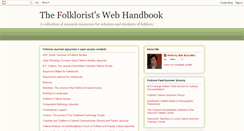 Desktop Screenshot of folklorehandbook.blogspot.com