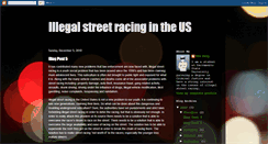 Desktop Screenshot of illegalstreetracingintheus.blogspot.com