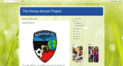 Desktop Screenshot of kenyasoccerproject.blogspot.com