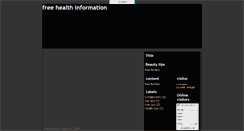 Desktop Screenshot of freehealthinfonow.blogspot.com