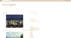 Desktop Screenshot of desde-la-angelopolis.blogspot.com