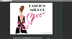 Desktop Screenshot of fashionmirrorjohanna.blogspot.com