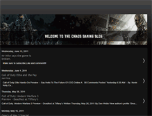 Tablet Screenshot of chaosgaming.blogspot.com