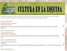 Tablet Screenshot of culturaenlaesquina.blogspot.com