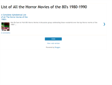 Tablet Screenshot of horrormovies1980-1990.blogspot.com