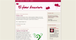 Desktop Screenshot of elplaerdescriure.blogspot.com