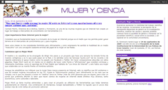 Desktop Screenshot of mujer-y-ciencia.blogspot.com