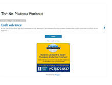 Tablet Screenshot of noplateauworkout.blogspot.com