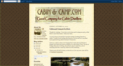 Desktop Screenshot of cabinandcamp.blogspot.com