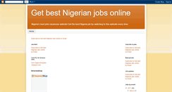 Desktop Screenshot of getbestnigerianjobs.blogspot.com