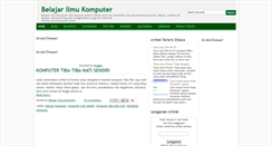 Desktop Screenshot of belajar-ilmu-komputer.blogspot.com