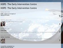 Tablet Screenshot of hope-theearlyinterventioncentre.blogspot.com