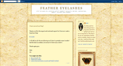 Desktop Screenshot of feathereyelashes.blogspot.com
